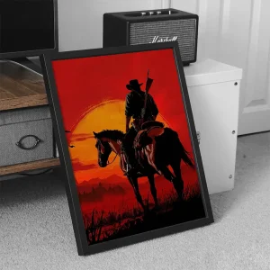 تابلو وال سنس مدل گیمینگ طرح Red dead(G605)