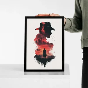 تابلو وال سنس مدل گیمینگ طرح Red dead(G606)