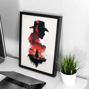 تابلو وال سنس مدل گیمینگ طرح Red dead(G606)