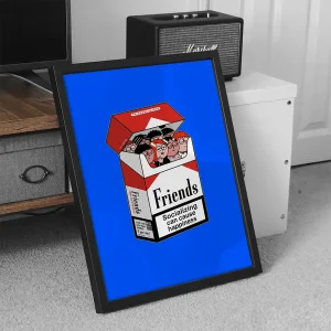 تابلو وال سنس مدل تایپوگرافی طرح P105 friends