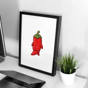 تابلو وال سنس مدل پینترستی طرح فلفل P110