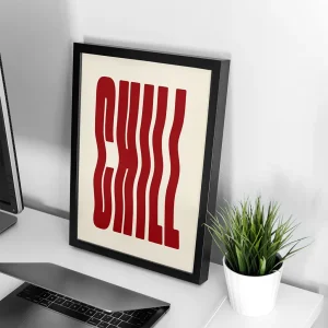 تابلو وال سنس مدل تایپوگرافی طرح P112 chill