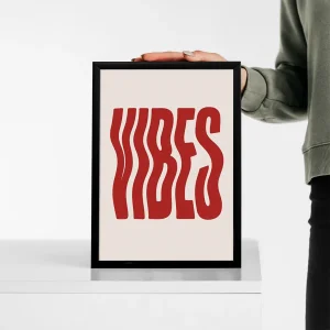 تابلو وال سنس مدل تایپوگرافی طرح P113 vibes