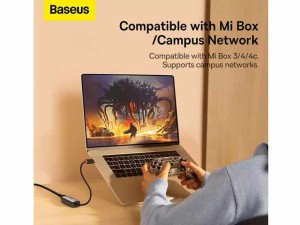 مبدل یواس‌بی به پورت شبکه بیسوس Baseus Ethernet Adapter USB to RJ45 LAN Port WKQX000113