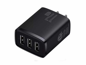 شارژر دیواری سه پورت یواس‌بی 17 وات بیسوس Baseus Compact Charger 3U US CCXJ020201