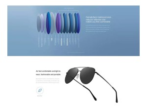 عینک آفتابی پولاریزه شیائومی Xiaomi Mijia Sunglasses Pilota MSG01BJ