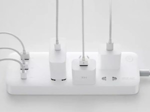 چند راهی برق و شارژر فست شیائومی 6 سوکت و 3 یو اس بی Xiaomi ZMI CXP01 Purple Rice Six-Position Power Strip 65W