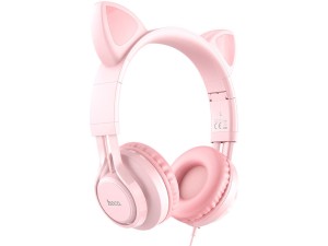 هدفون سیمی کودکان هوکو Hoco Headphones &quot;W36 Cat ear&quot; with mic