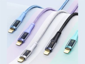 کابل شارژ سریع و دیتای تایپ سی به لایتنینگ 1.2 متری 20 وات یوسامز USAMS data cable US-SJ573 Type-C to Lightning