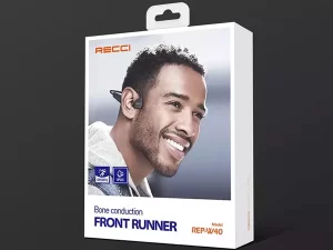 هندزفری بی سیم گردنی القایی رسی Recci Front Runner Bone wireless headphones REP-W40