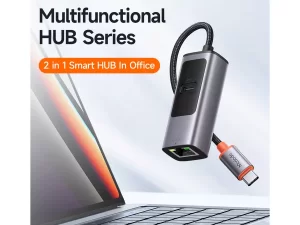 هاب تایپ‌ سی با دو پورت مک‌دودو MCDODO USB-C 3.0 Docking Station PD100W+RJ45 HU-068