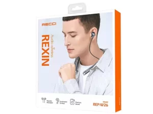 هندزفری بلوتوث گردنی HiFi رسی Recci REP-W26 Neckband HiFi Sound Quality