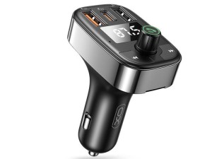 شارژر فندکی و گیرنده بلوتوث خودرو با توان 50 وات ایکس او XO FM Car Transmitter BCC06 with Bluetooth / USB 50W