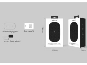 شارژر بی سیم دوتایی نیلکین Nillkin MC030 Double Shadows Fast Wireless Charging Pad