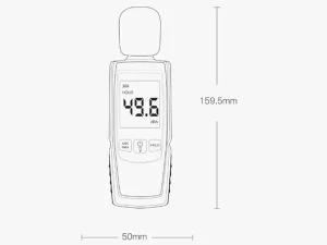 دسی بل متر شیائومی با دقت بالا Xiaomi Youpin Duke FBI high precision decibel meter