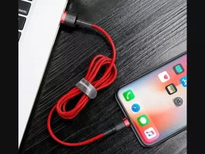 کابل شارژ یو اس بی به لایتنینگ 2.4 آمپر 0.5 متری بیسوس Baseus USB to Lightning charging cable with a power 2.4A CALKLF-A09