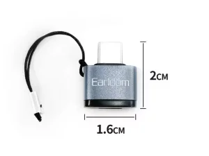 مبدل تایپ سی به میکرو یو اس بی ارلدام Earldom ET-OT62 MicroUSB toType C Adapter