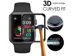 محافظ صفحه نمایش اپل واچ 44 میلی متری تمام چسب ترتل Turtle Brand Screen Guard iWatch 44mm 3D Glass