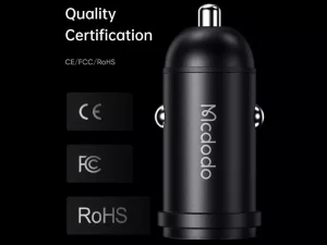 شارژر فندکی تایپ سی 30 وات همراه با کابل لایتنینگ مک دودو Mcdodo CC-7492 PD30W USB-C Fast Car Charger