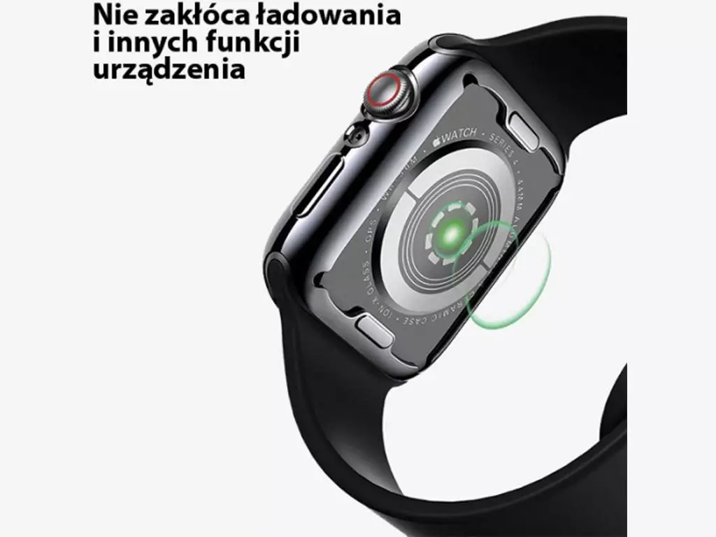 قاب و گلس اپل واچ 40 میلی‌متری سری 4 یوسامز USAMS US-BH485 Full Protector Apple Watch 40 MM