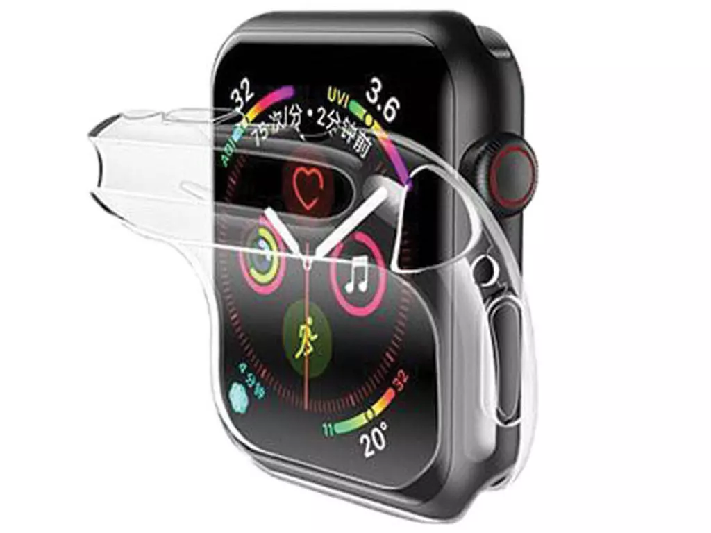 قاب و گلس اپل واچ 40 میلی‌متری سری 4 یوسامز USAMS US-BH485 Full Protector Apple Watch 40 MM