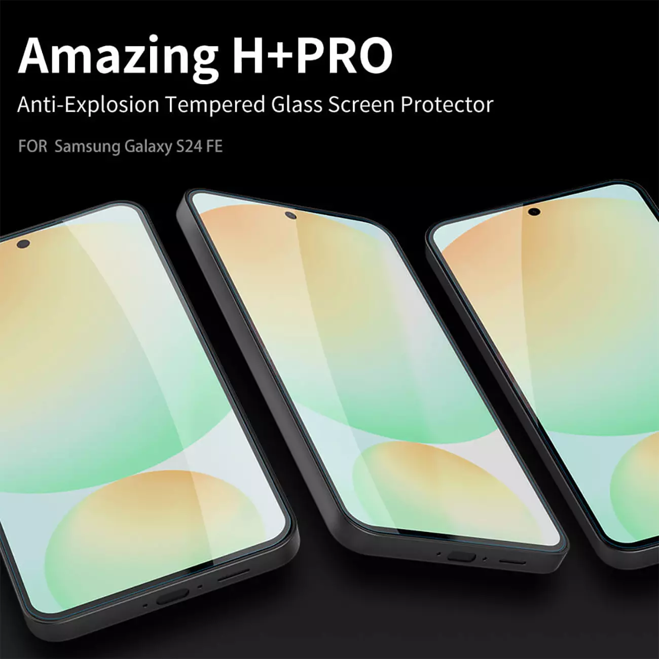 گلس گوشی سامسونگ گلکسی اس 24 اف ای نیلکین Amazing H+ Pro tempered