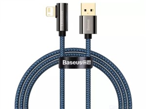 کابل شارژ و انتقال داده لایتنینگ بیسوس Baseus Legend Elbow iP Cable 1m 2.4A CALCS-01