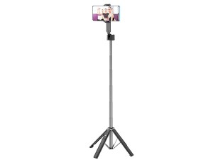 مونوپاد سه پایه‌دار و دارای ریموت‌کنترل هوکو hoco Tabletop holder K18 Wave for live broadcast