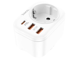 سوکت برق و 2 یو اس بی و 1 تایپ سی هوکو Hoco Multifunctional socket NS3 EU / GER