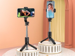 مونوپاد سه پایه دار و دارای ریموت‌کنترل هوکو hoco Tabletop holder K17 Figure for live broadcast