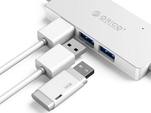 هاب 4 پورت اوریکو ORICO HS4U-U3 4 Port USB3.0 Rectangle HUB