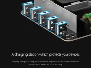 داک شارژ هوشمند 5 پورت اوریکو Orico DUC-5P 5Ports Smart Charging Station