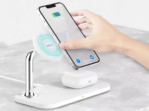 شارژر بی سیم رومیزی 15 وات رسی Recci 3 in 1 Magnetic Wireless Charger RCW-20