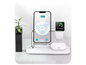 شارژر بی سیم رومیزی 15 وات رسی Recci 3 in 1 Magnetic Wireless Charger RCW-20