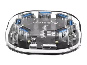 هاب یو اس بی 7 پورت اوریکو Orico 7 Port USB3.0 Transparent HUB H7U-U3