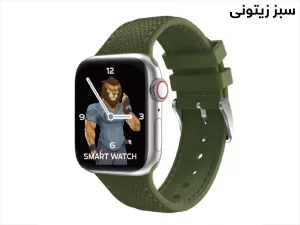 بند سیلیکونی طرح چرم اپل واچ 38 و 40 میلی متر گرین Green Elite Silicone Apple Watch 38/40mm