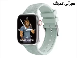 بند سیلیکونی طرح چرم اپل واچ 42 و 44 میلی متر گرین Green Elite Silicone Apple Watch 42/44mm