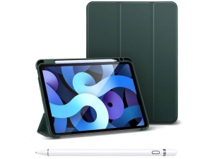 کیف چرمی آیپد ایر 10.9 و آیپد پرو 11 اینچ گرین Green iPad Air 10.9 2020 /iPad Pro 11 2020/2021 Premium Vegan Leather Case