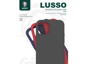 قاب محافظ سیلیکونی مگنتی آیفون گرین Green Lusso MagSafe 360 Silicone Case iPhone 12 Pro Max