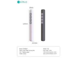 پوینتر و پرزنتر کوتتسی COTEetCI laser page turning pen No.7 battery type 81002