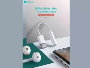 کابل صدای تایپ سی به جک 3.5 میلی‌متری کوتتسی 33012 Coteetci USB-C To 3.5mm audio