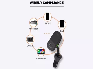 شارژر فندکی و گیرنده بلوتوث اف‌ام‌پلیر خودرو الدنیو همراه با کابل LDNIO Car Charger Triple FM C705Q