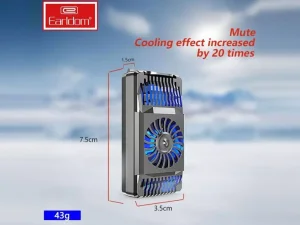 خنک کننده موبایل ارلدام Earldom Universal Portable Mobile Cooling Fan ET-F04