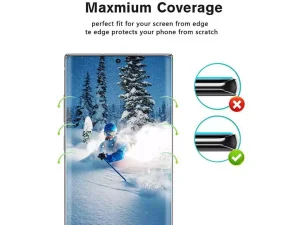 گلس منحنی تمام صفحه سامسونگ گلکسی اس 23 اولترا Samsung Galaxy S23 Ultra Full Cover Glass Screen Protector