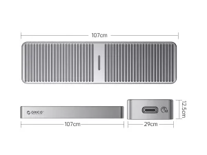 باکس هارد M.2 NVMe NGFF SSD اوریکو ORICO FV25C3-G2 USB3.2 Gen2 Type-C M.2 NVMe/NGFF SSD Enclosure