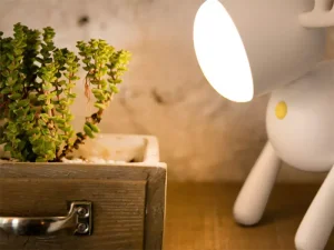 چراغ رومیزی سیلکونی فانتزی شارژی طرح گوزن L17 Cartoon deer small night light USB charging