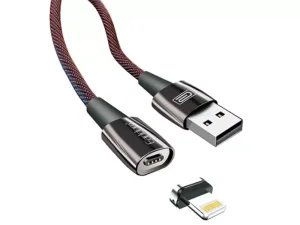 کابل شارژ سریع مغناطیسی یو اس بی به لایتنینگ 2.4 آمپر یک متری ارلدام Earldom Magnetic Lightning fast charging cable EC-078i