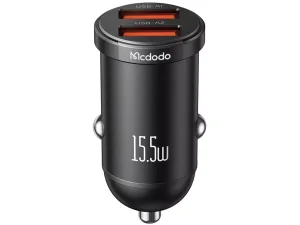 شارژر فندکی یو اس بی 15.5 وات مک دودو Mcdodo CC-295 15.5W 2U LED 2-Port Car Charger