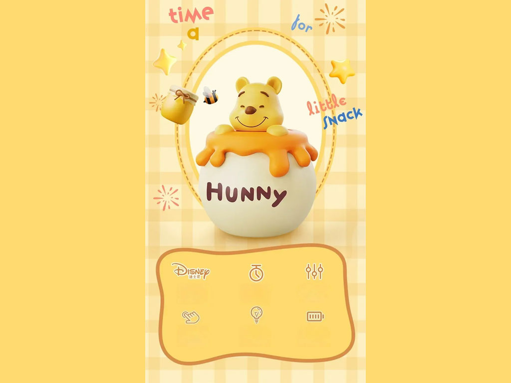 چراغ خواب فانتزی شارژی رومیزی اتاق کودک Winnie the Pooh Night Light Bedroom Children&#39;s Sleeping Light MYCP2305