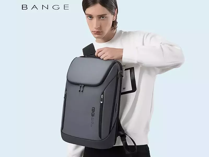 کوله پشتی یو اس بی دار ضد آب لپ تاپ 15.6 اینچ بنج Bange BG-2517 Men Business Backpack